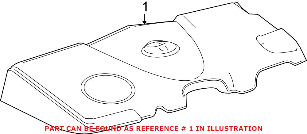 Genuine Toyota 12601F0010 - Engine Cover