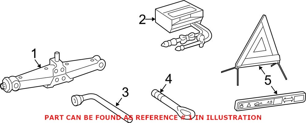 Genuine Mercedes-Benz 1645800218 - Floor Jack