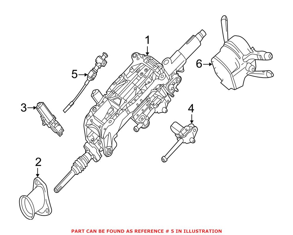 Genuine Mercedes-Benz 1664620013 - Steering Shaft