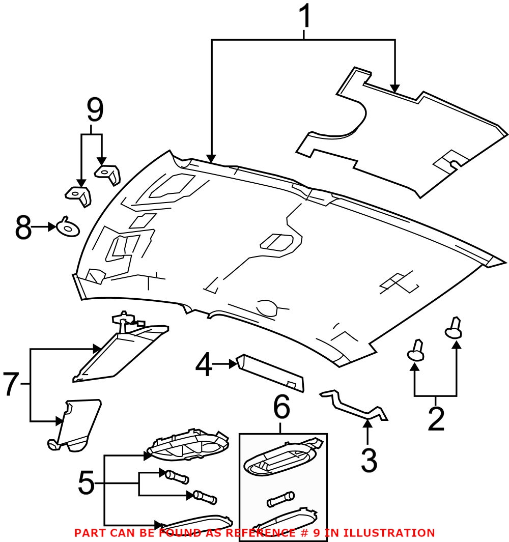 Genuine Dodge 1GW25DX9AA - Sun Visor Holder