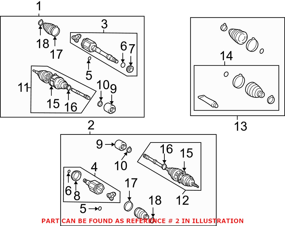 Genuine Toyota 4342048100 - CV Axle Assembly (Front Left)
