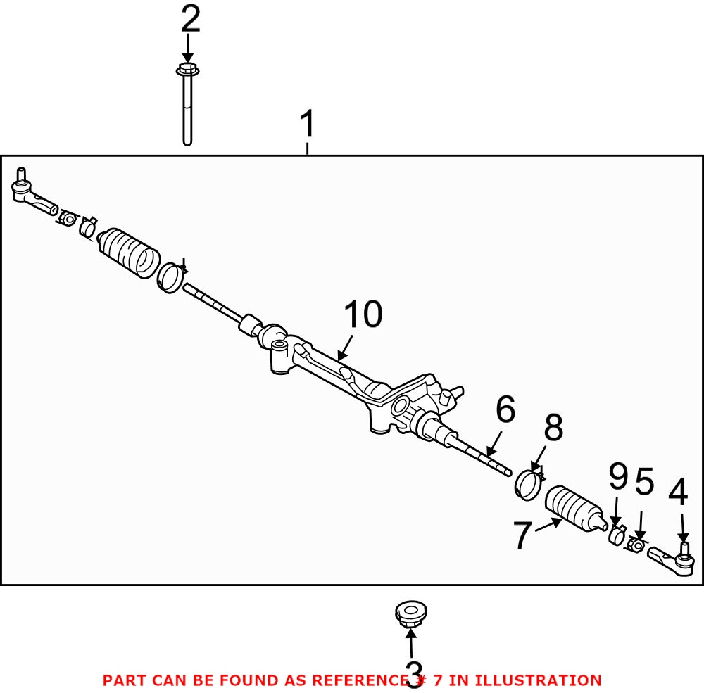 Genuine Toyota 4553569025 - Rack and Pinion Bellows