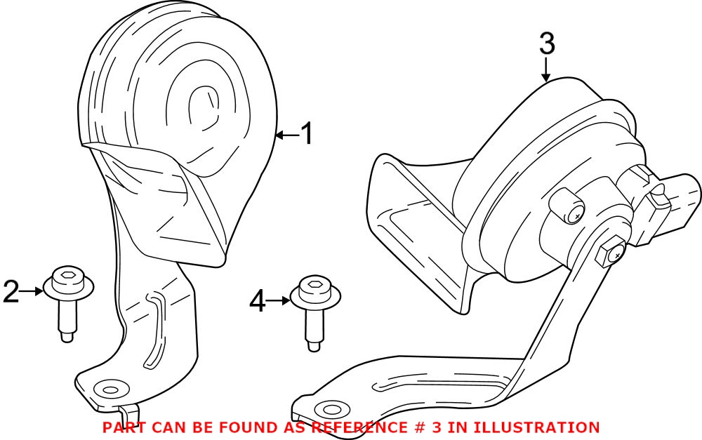 Genuine BMW 61337404429 - Horn