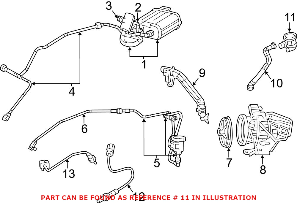 Genuine Dodge 68042314AA - Secondary Air Injection Pump Check Valve