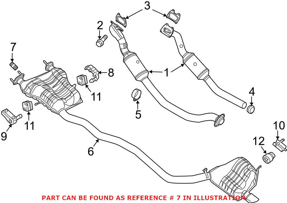 Genuine Dodge 68057855AA - Exhaust Muffler Nut