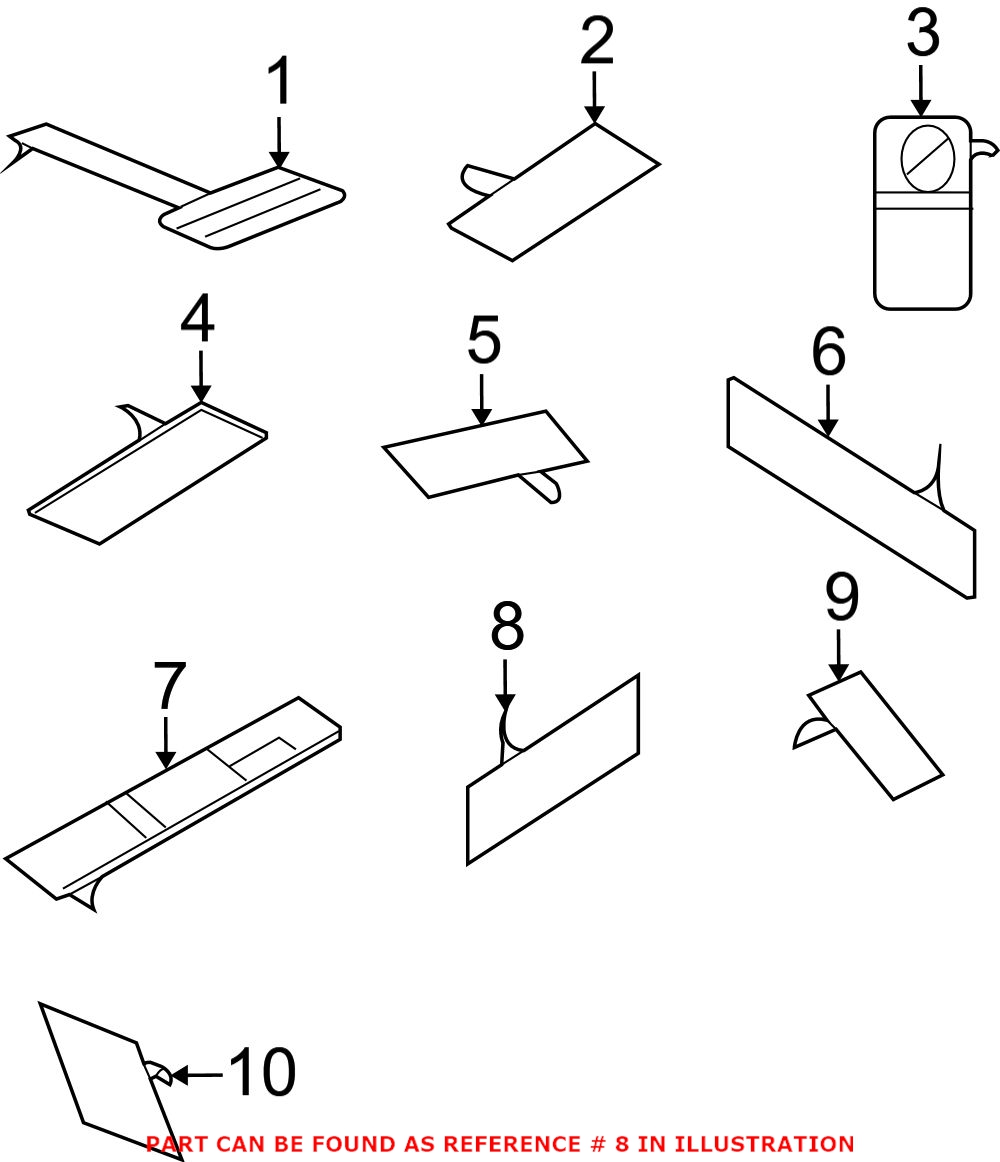 Genuine Dodge 68085121AA - Emission Label