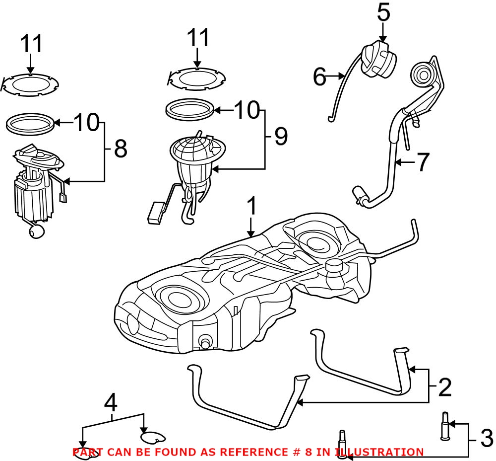 Genuine Dodge 68258753AF - Electric Fuel Pump