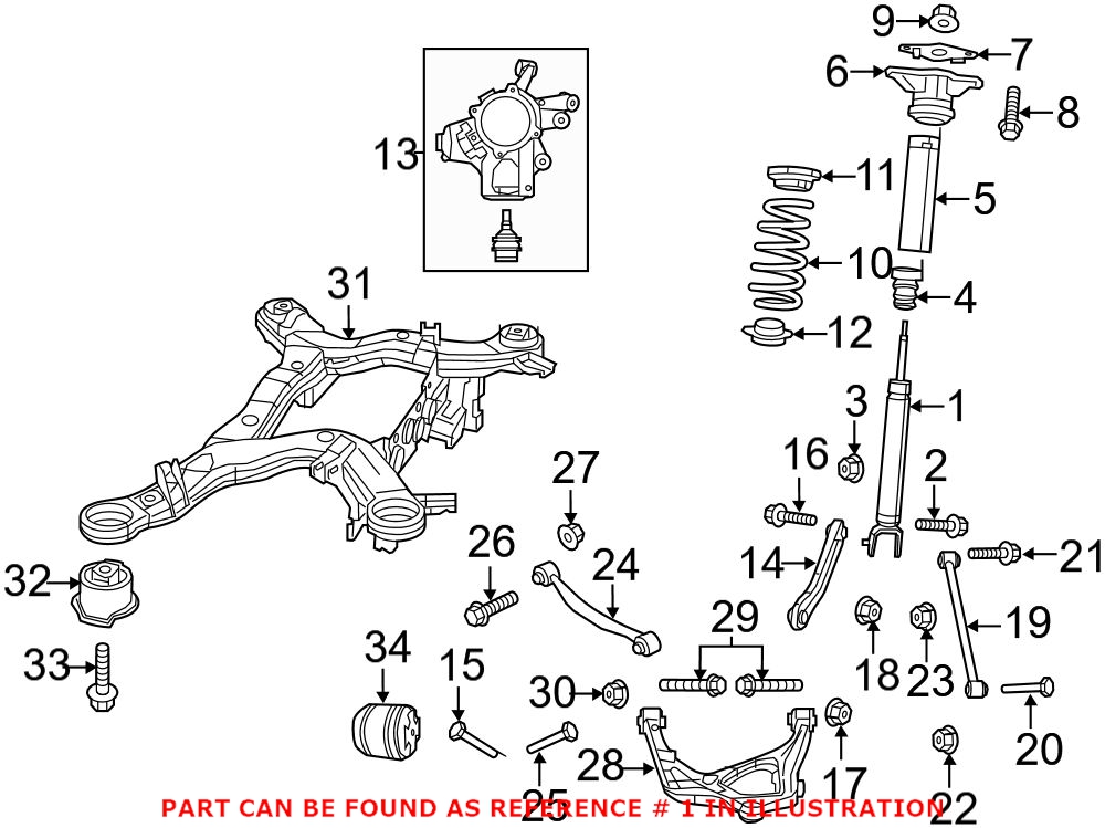 Genuine Dodge 68330536AA - Suspension Shock Absorber (Rear)