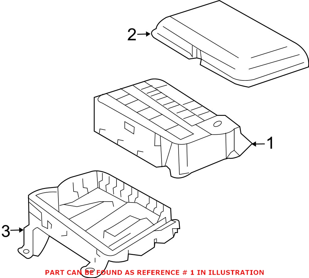 Genuine Toyota 826640C020 - Fuse and Relay Center