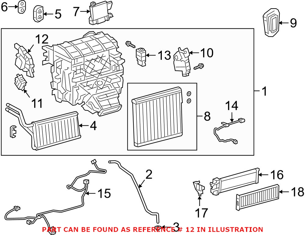 Genuine Toyota 871060E110 - HVAC Blend Door Actuator