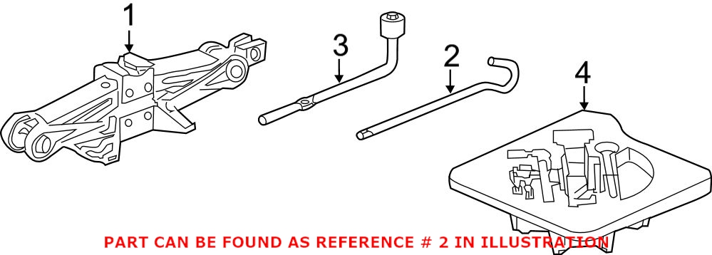 Genuine Honda 89320SE5A01 - Spare Tire Hoist Wrench