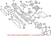 Genuine Dodge 1JR60DX9AF - Console Panel (Front Right Forward)
