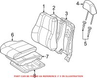 Genuine Dodge 1NE83DX9AE - Headrest Guide (Front)