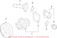 Genuine Buick 24576970 - Engine Water Pump Pulley