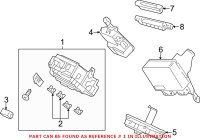 Genuine Honda 38200T2AA61 - Fuse and Relay Center
