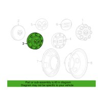 Genuine Ram 68081010AB - Wheel Cap