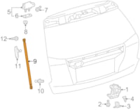 Genuine Toyota 689500W790 - Hatch Lift Support (Right)