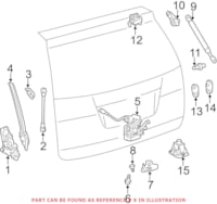 Genuine Toyota 6896008032 - Hatch Lift Support (Left)