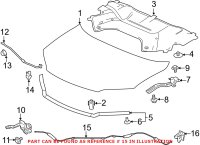 Genuine Honda 74130TG7A00 - Hood Release Cable (Front)