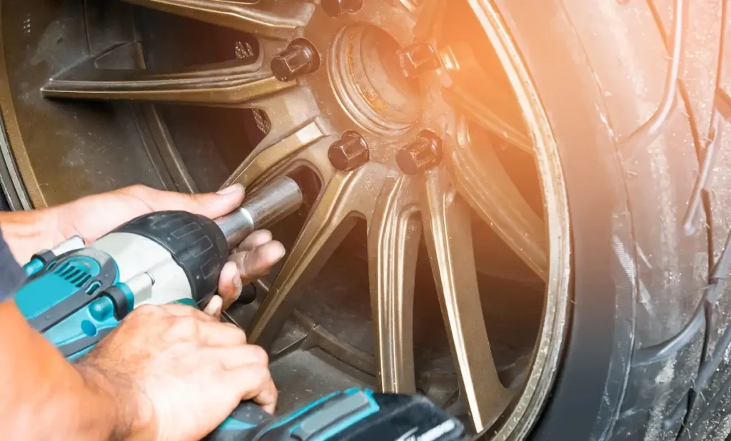 impact gun used on wheel bolts
